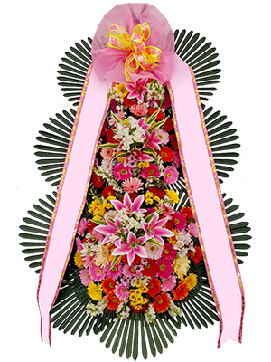 3단축하화환_고급형