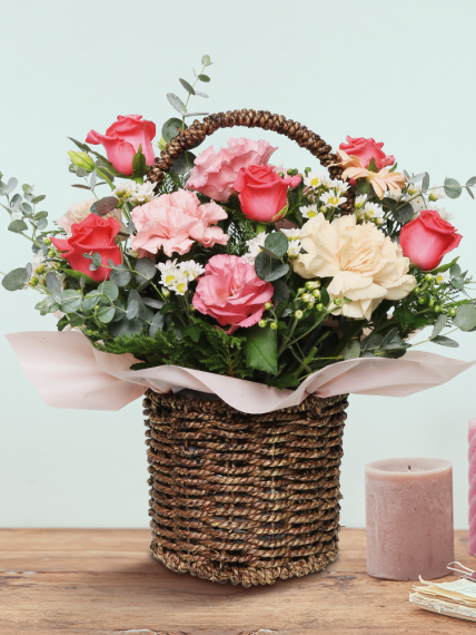 꽃바구니 - 혼합바구니2(총 높이 약 35cm)